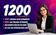 build 1200 manual dofollow blog comment backlinks for SEO
