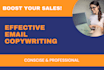 do effective sales email copywriting for email marketing