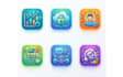 design modern minimalist app and website icons professionally