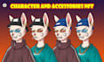 create cartoon style nft characters and accessories