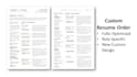 design, write, and optimize your custom resume or CV