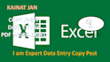 do data entry and copy past