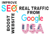 increase website traffic from USA and boost ranking