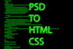 convert psd to html, html5, css, css3
