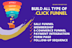 build all type of funnels using click funnel