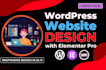 design responsive wordpress website with elementor pro copy clone landing page