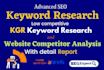 do advanced seo keyword research and competitor analysis