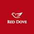 design modern red dove logo