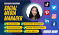 be your social media content manager