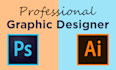 do anything in adobe photoshop or illustrator