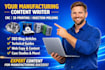 be writer for manufacturing, cnc machining, 3d printing, injection molding