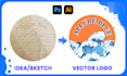 create a professional vector logo, illustration for brand identity