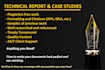 write technical reports and case studies