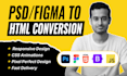 convert psd to html, figma to html, bootstrap responsive website