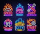 create an awesome 3d neon logo