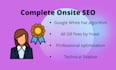 do complete onsite SEO fixes for wp, wix, shopify