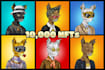 design original characters for 10,000 nft collection