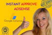 instant approve your google adsense account