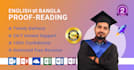 edit and proofread  any bengali document