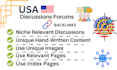 create niche relevant dofollow USA forum da 30 backlinks