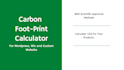 create carbon emmision  calculator for your product