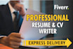 do resume writing and design attractive cover letter and CV
