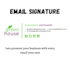 create clickable HTML email signature