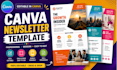 create an editable newsletter and email template in canva