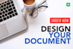 design layout of your document and book
