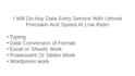 do express data entry,PDF conversion, excel,PPT work