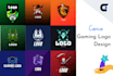 design gaming logo with canva