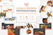 design clean and modern powerpoint presentation ppt slides