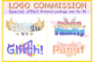 create vtuber or streamer logo design
