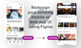 redesign, reskin, or enhance your mobile app UI in figma
