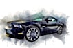 create custom watercolor car portrait, painting from photo