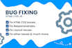 edit or fix any html css javascript bug in 48 hrs max