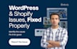 fix wordpress issues, woocommerce errors, and shopify bugs fast