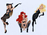 do any pin up cartoon character illustration