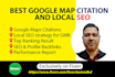 provide best google map citations and local SEO service