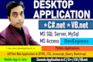 develop powerful desktop applications in c sharp or vb net with database