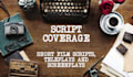 provide expert feedback and coverage on your script or screenplay