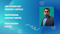 do SEO blog writing, web content writing, article writing