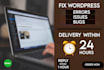 fix wordpress issue, wordpress help and customization