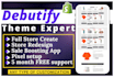 build shopify site using debutify theme, any customize on debutify theme