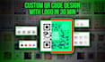 do a customized qr code design with a logo in 30 minutes