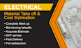 provide electrical takeoff and cost estimation with fast delivery