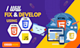 fix any bugs or errors from HTML, CSS, javascript
