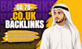 create high quality homepage co uk backlinks  da 50 to 70