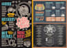 do restaurant menu design, catering menu card, digital menu