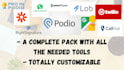 setup a complete real estate wholesaling podio pack for you